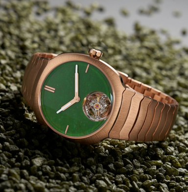 H. Moser & Cie. Streamliner with Jade Dial