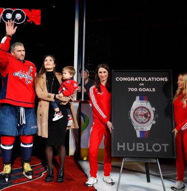 Hublot celebrates Alexander Ovechkin's 700th career goal