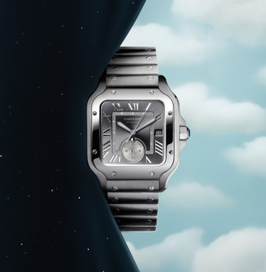 First Model With Dual Time in Santos de Cartier Collection