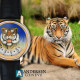 Andersen Geneve Montre A Tact Or Gris Tigre 