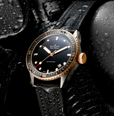 Blancpain's First Bimetallic Dive Watch