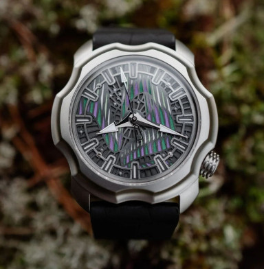 Northern Lights on a Watch by Stepan Sarpaneva