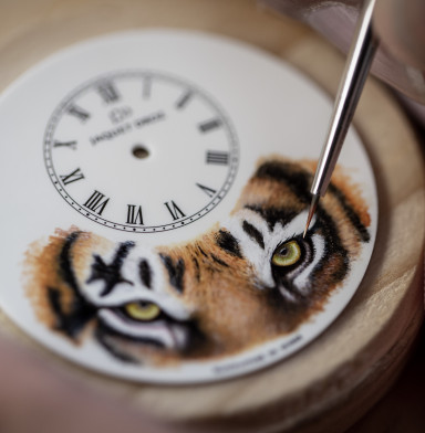Jaquet Droz invites you to stare into the eyes of a predator