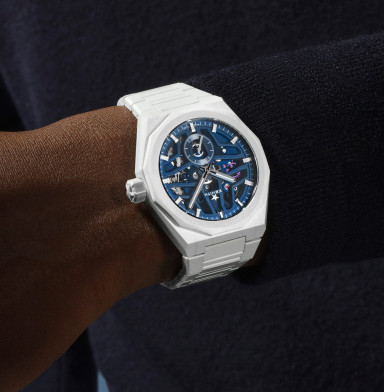 Summery Zenith DEFY Skyline Skeleton White Ceramic